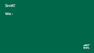 Animated SMART Technologies branding on a dark green background with the text 'We celebrate Green Friday 2023'.