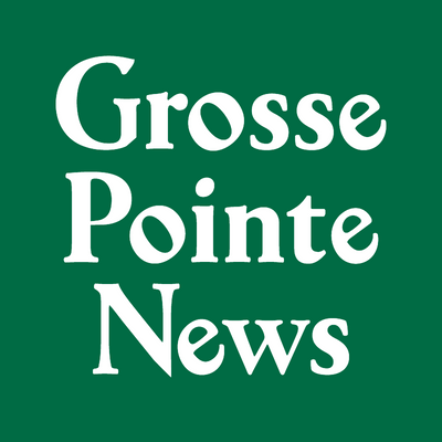 Gross Pointe News logo on a green background.