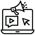 Icon for on-demand business services, symbolizing immediate access to corporate resources and support.