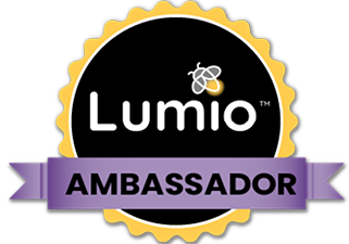 Badge représentant Lumio Ambassador
