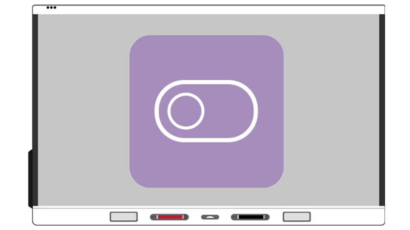 Visual representation on SMART board of student devices being connected for engaging in-class and remote learning