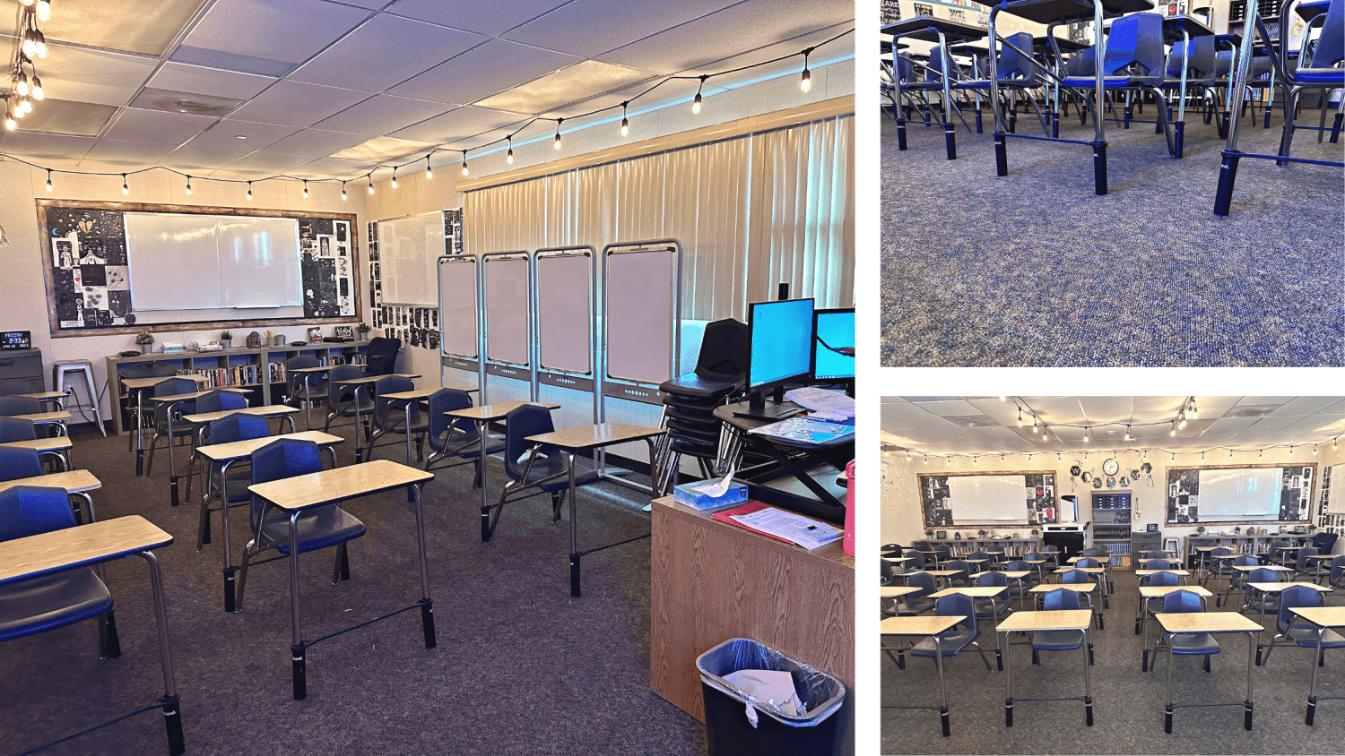 Image of a film strip of the classroom preview. 