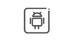 Icon symbolizing the Android operating system, recognized by the familiar green robot logo.