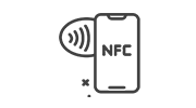 Icona d'interazione NFC senza contatto