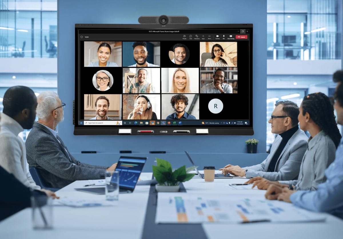 Microsoft Teams and SMART interactive displays