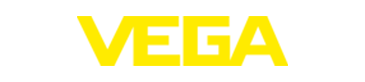 Logo of VEGA in bright yellow color.