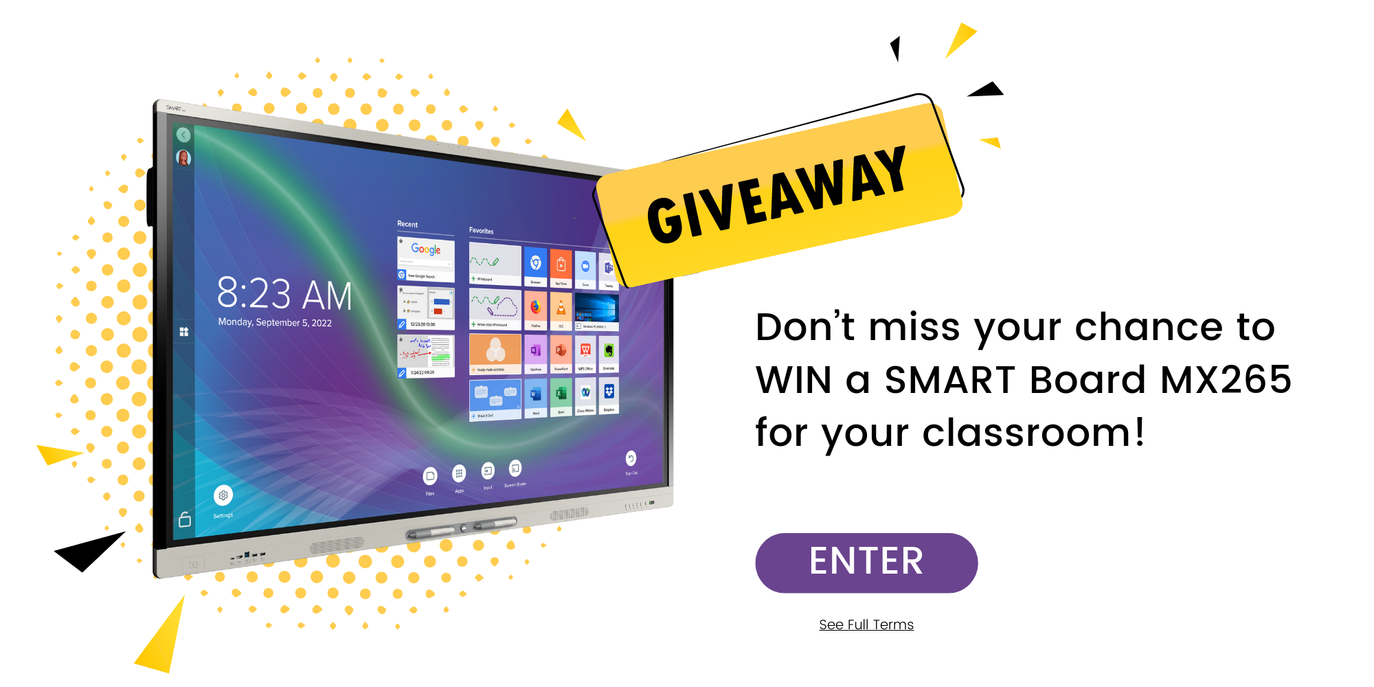 WIN a SMART Board MX265 for your classroom!