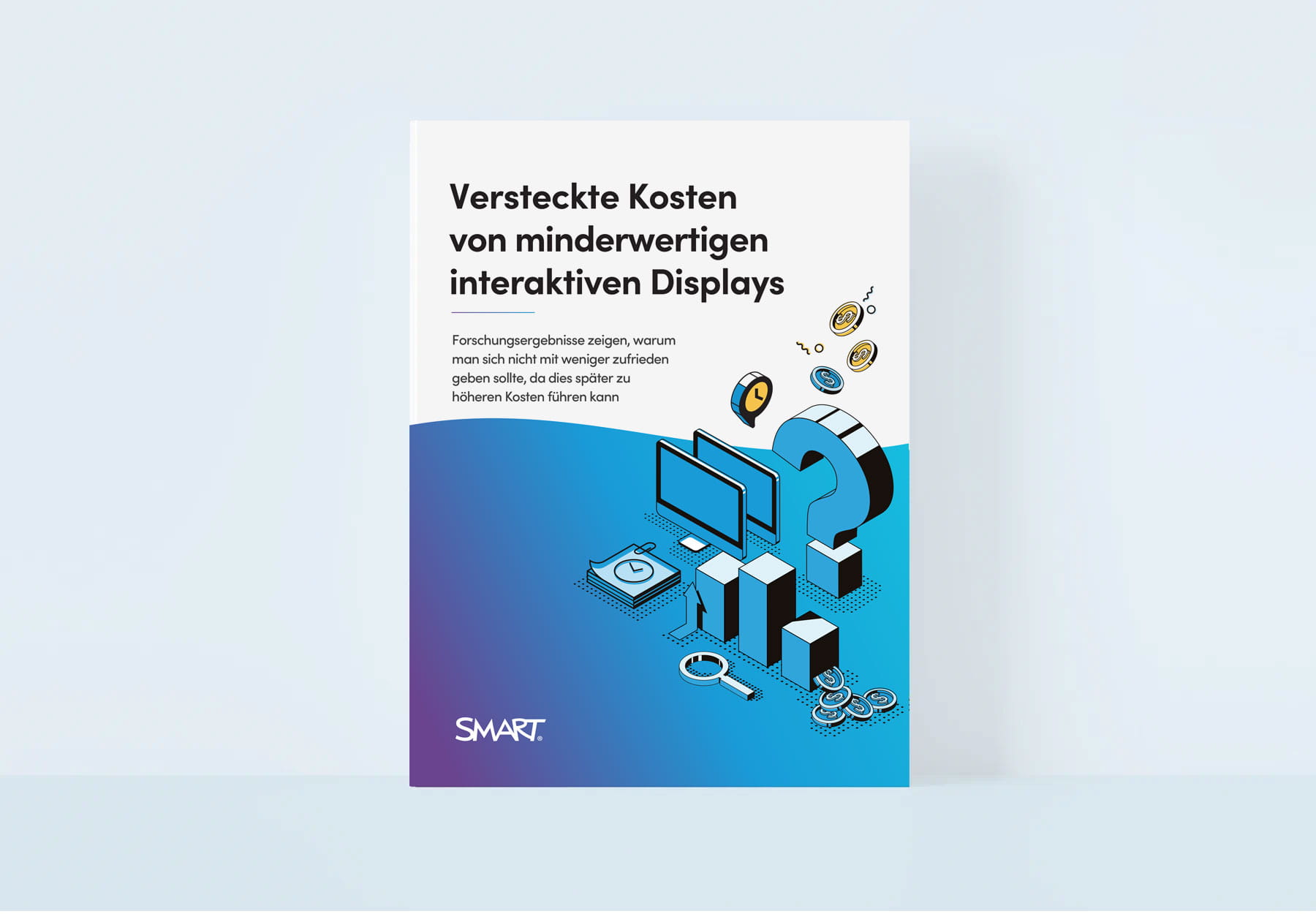 Image of a whitepaper titled 'Hidden costs of lower-quality Interactive displays'