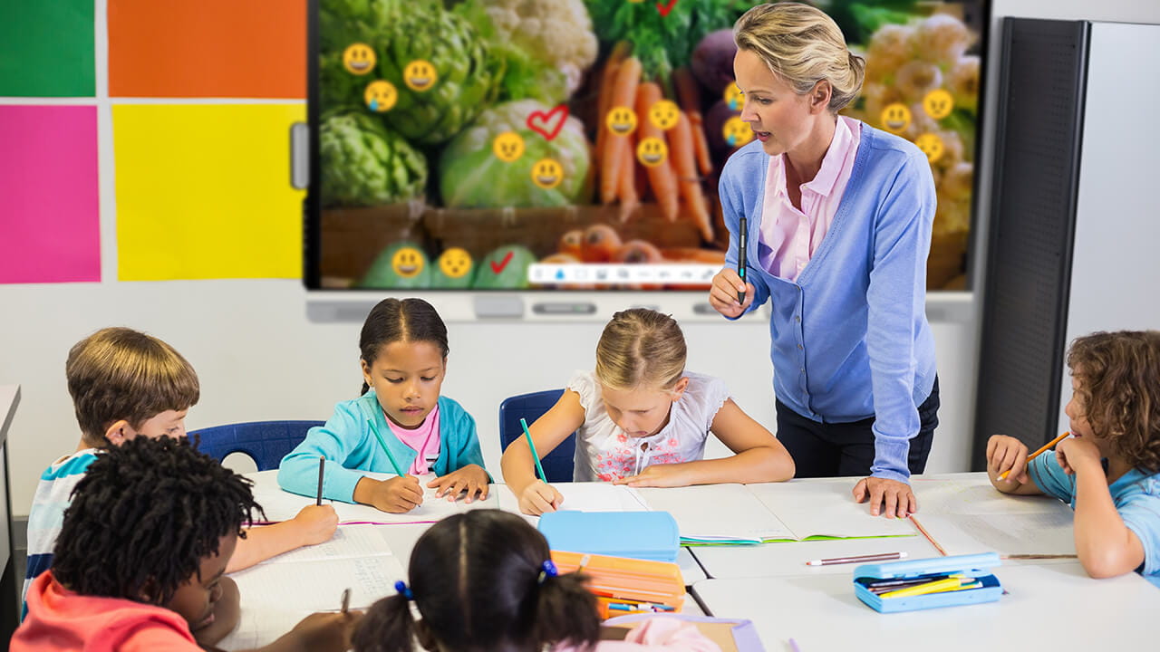 RX series SMART board in a K-12 classroom setting