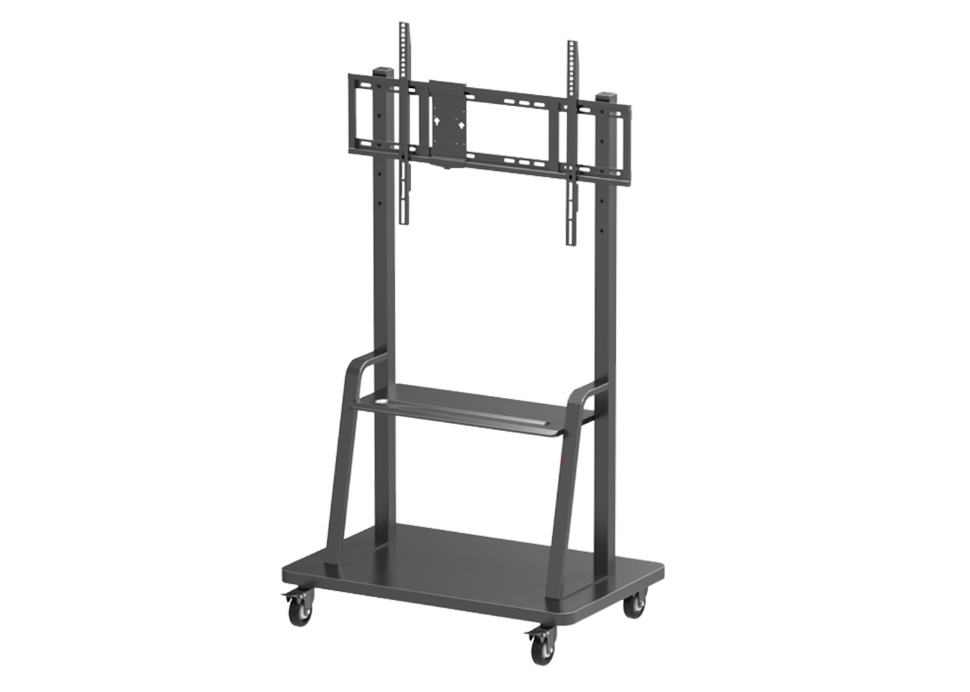 Robust and compact mobile stand for interactive SMART displays, ensuring safe and flexible positioning.
