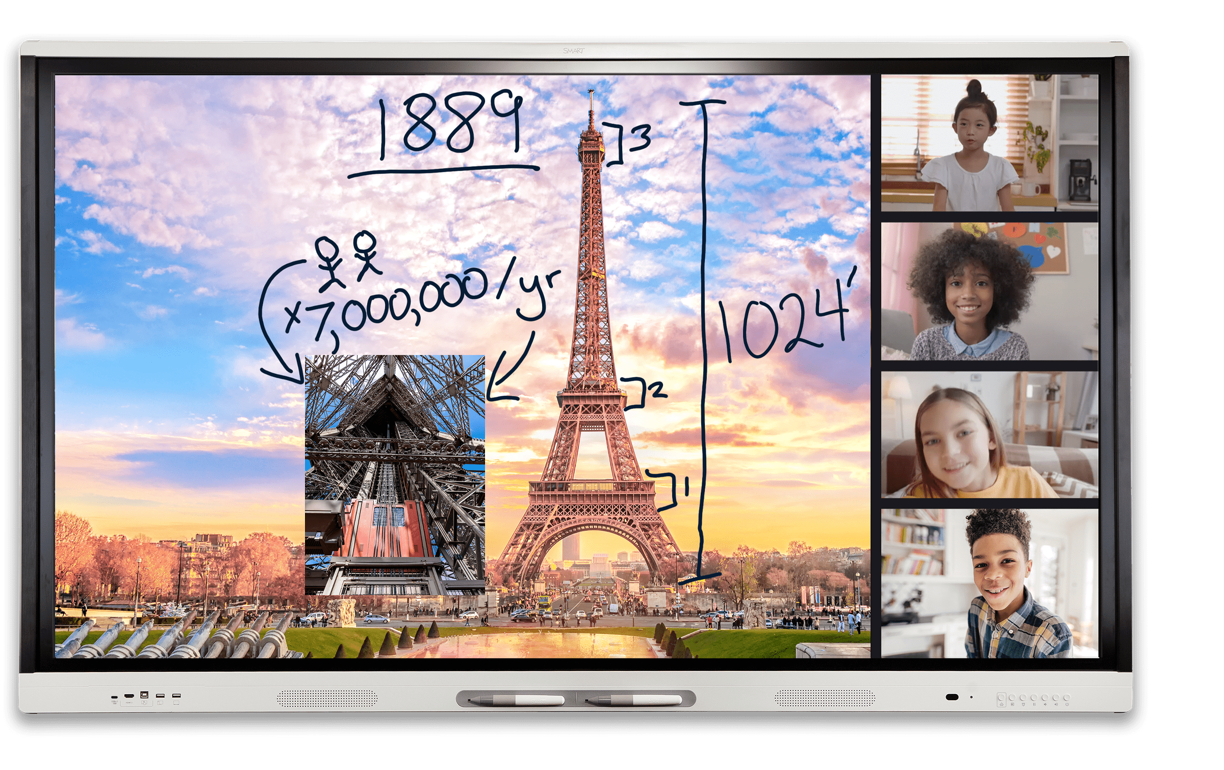 Microsoft Teams and SMART interactive displays