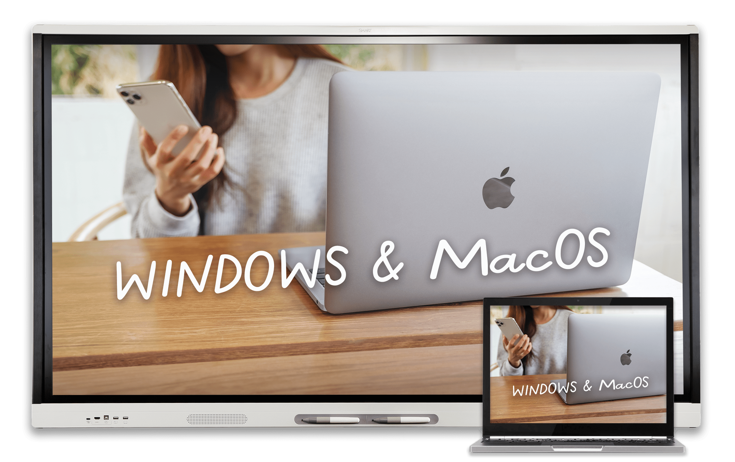 SMART board supports WIndows and MacOS
