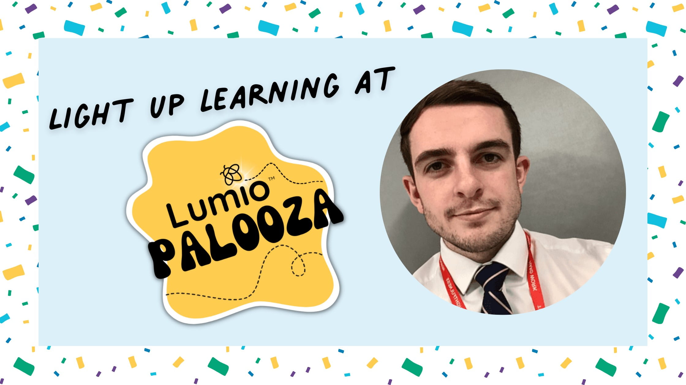 Lumio Palooza Graphic with Dan Jones headshot.