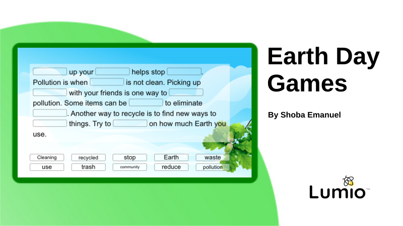 Earth Day Games lesson