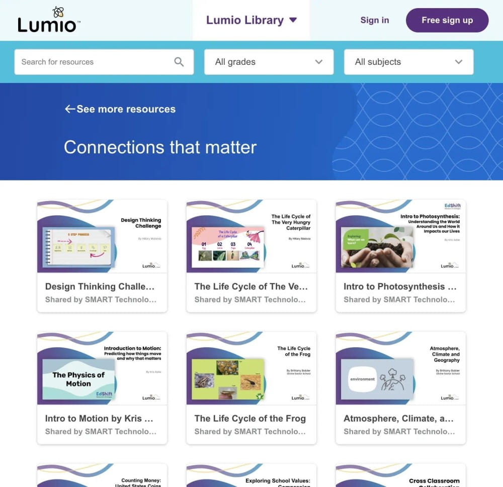 Image of the Lumio Library