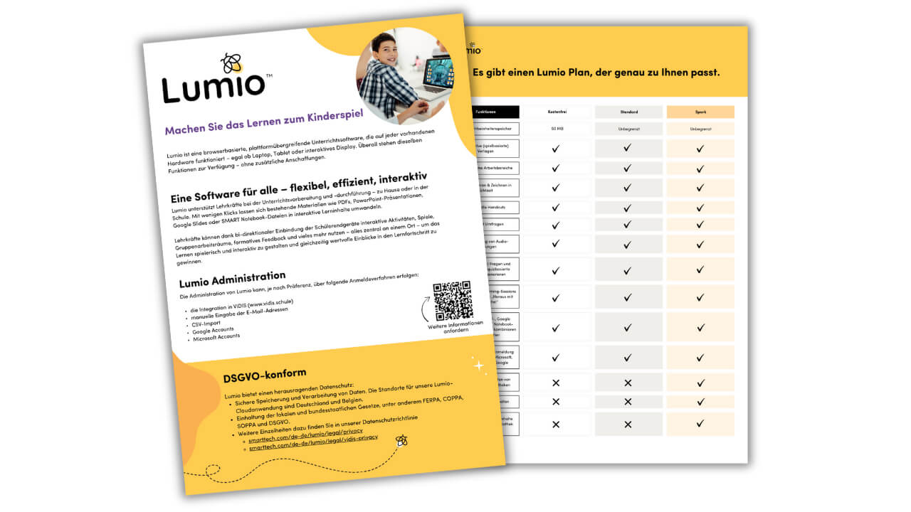 Visual of the Lumio brochure