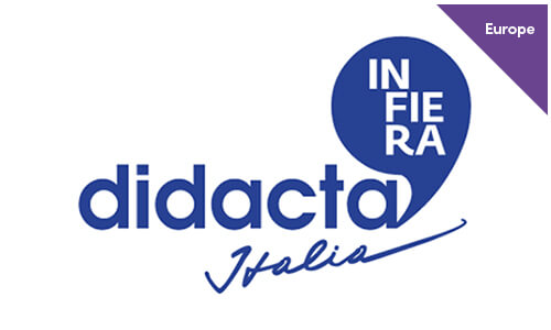 Logo for Didacta Italy 2023, an educational trade fair and conference.