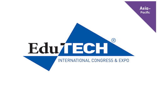 Logo for EduTECH Congress & Expo 2023, a technology in education event taking place in Melbourne, Australia on August 24-25, 2023.