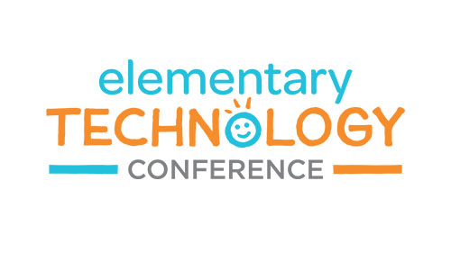 Logo for the Elementary Technology Conference with playful font and a smiley face in the word 'Technology.
