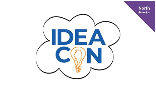 Image showcasing details for IDEAcon 2024, including the event dates (February 19 - 21, 2024) and venue (Schaumburg, IL).