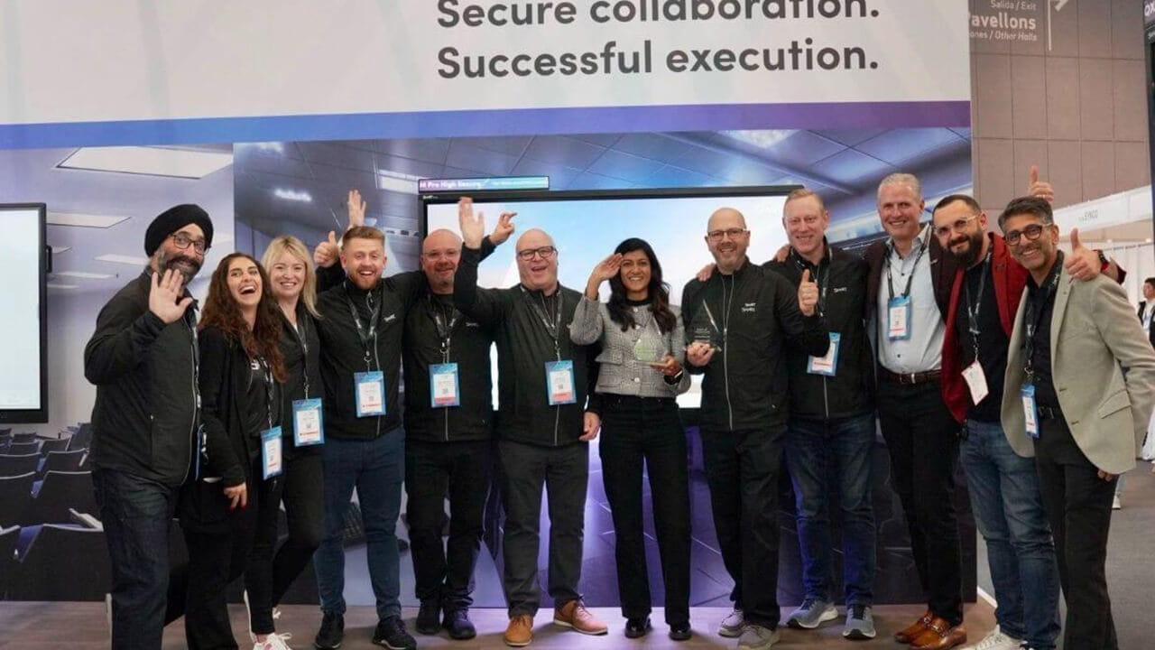 SMART Technology team members at ISE 2025