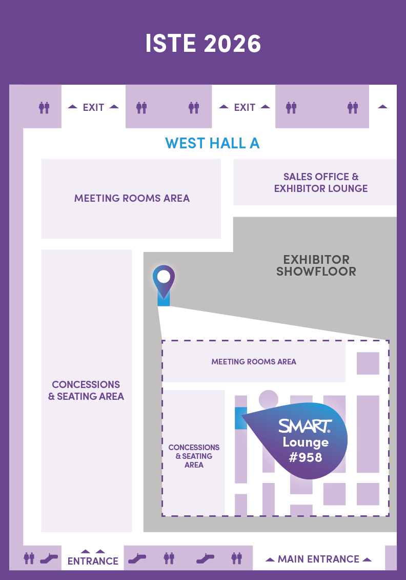 ISTE 2026 Booth map for SMART Technologies