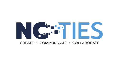 Image displaying the NC-TIES 2024 logo, emphasizing the event's dedication to fostering creation, communication, and collaboration among North Carolina's educators.