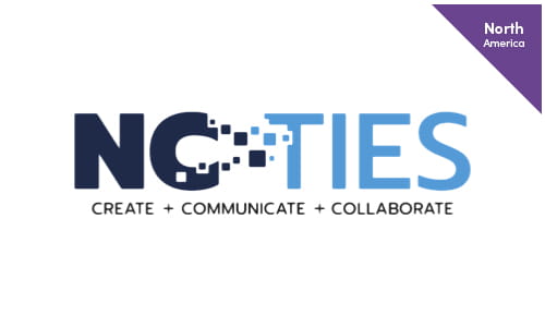 Image displaying the NC-TIES 2024 logo, emphasizing the event's dedication to fostering creation, communication, and collaboration among North Carolina's educators.