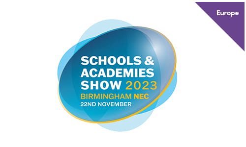Image showcasing details for Schools and Academies Bham, including the event date (November 22, 2023) and venue (NEC, Birmingham, UK).
