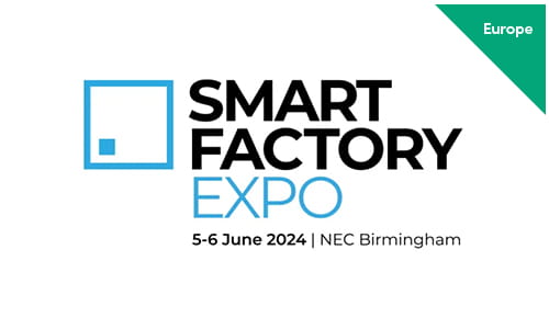 Logo for Smart Factory Expo Europe, scheduled for 5-6 June 2024 at NEC Birmingham.