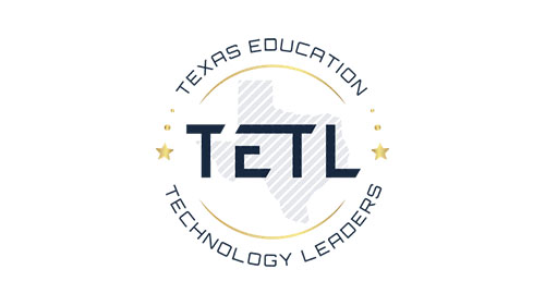 Texas Education Technology Leaders (TETL) logo featuring the shape of Texas and bold lettering.