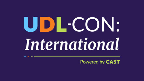 Event logo for UDL-CON: International, a global Universal Design for Learning conference by CAST.