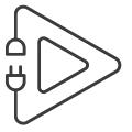Icon representing plug and play