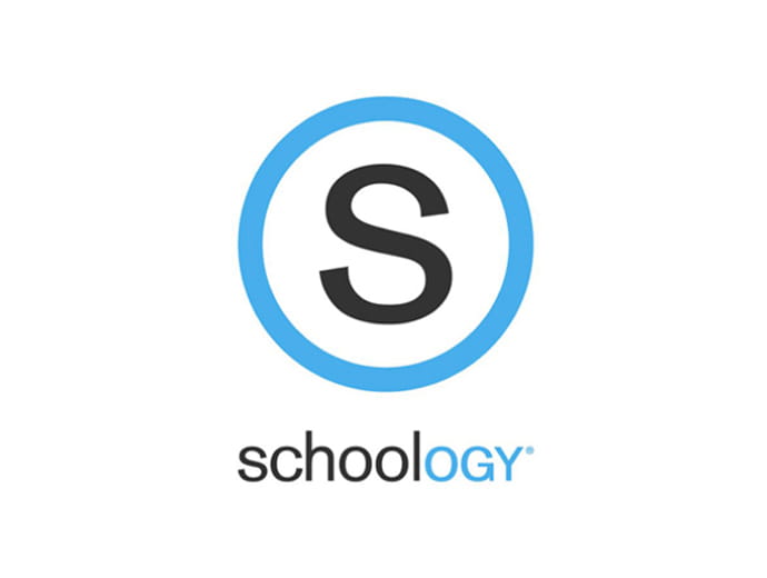 Schoology logo featuring the letter 'S' on a white background.