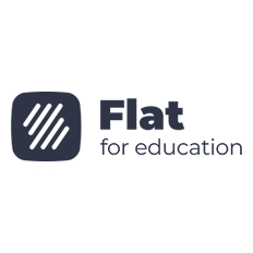 Logo of 'Flat for education'.