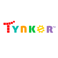 Logo of 'Tynker' with multicolored lettering.