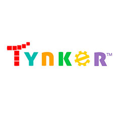 Logo of 'Tynker' with multicolored lettering.