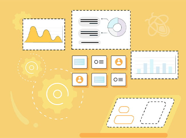 Graphic representing educational progress with an upward trending graph and a star, symbolizing achievement and improvement over time.