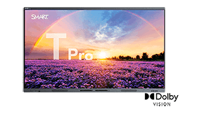  SMART Board T Pro series interactive display with Dolby Vision logo