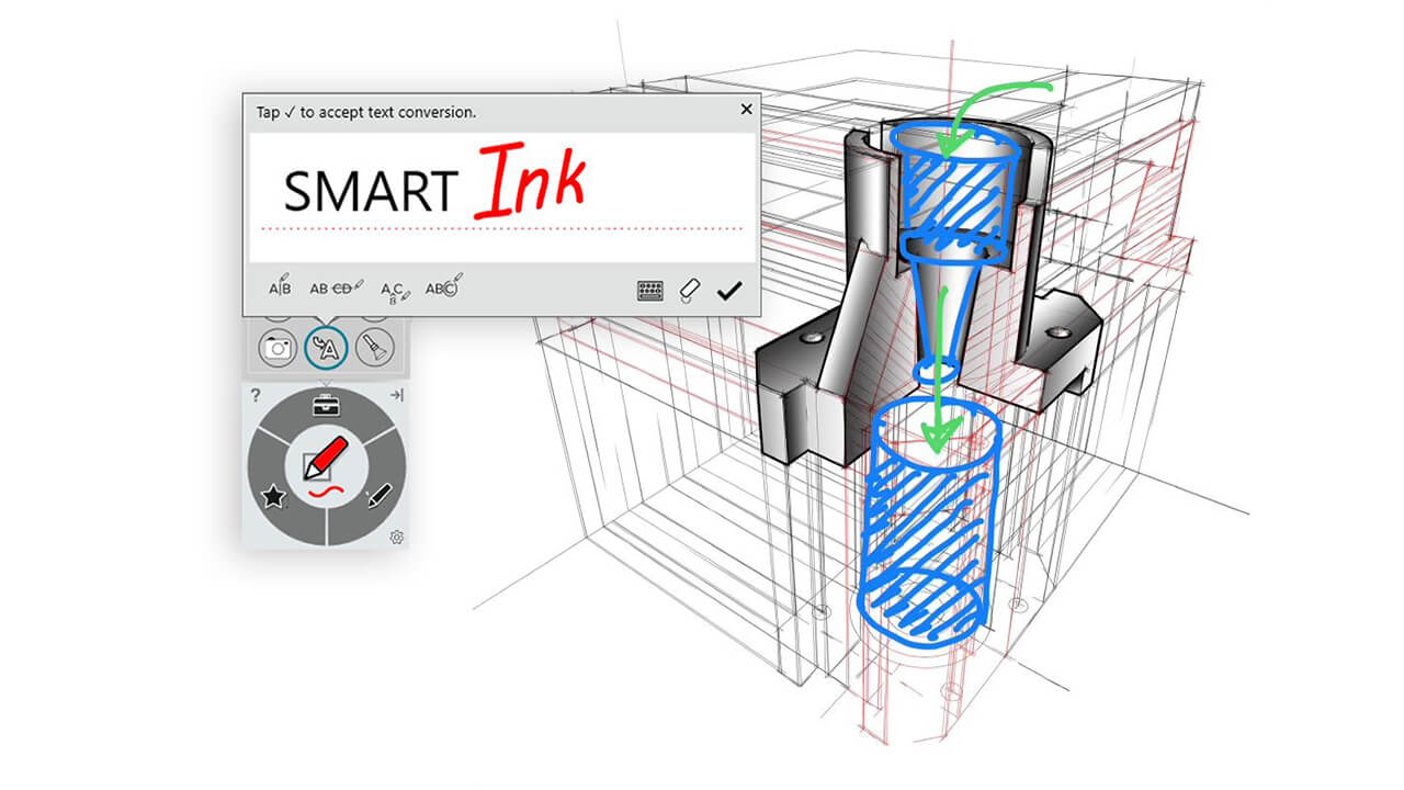 SMART Ink for business graphical representation.