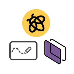 Icons representing Lumio, SMART Mirror, SMART Ink