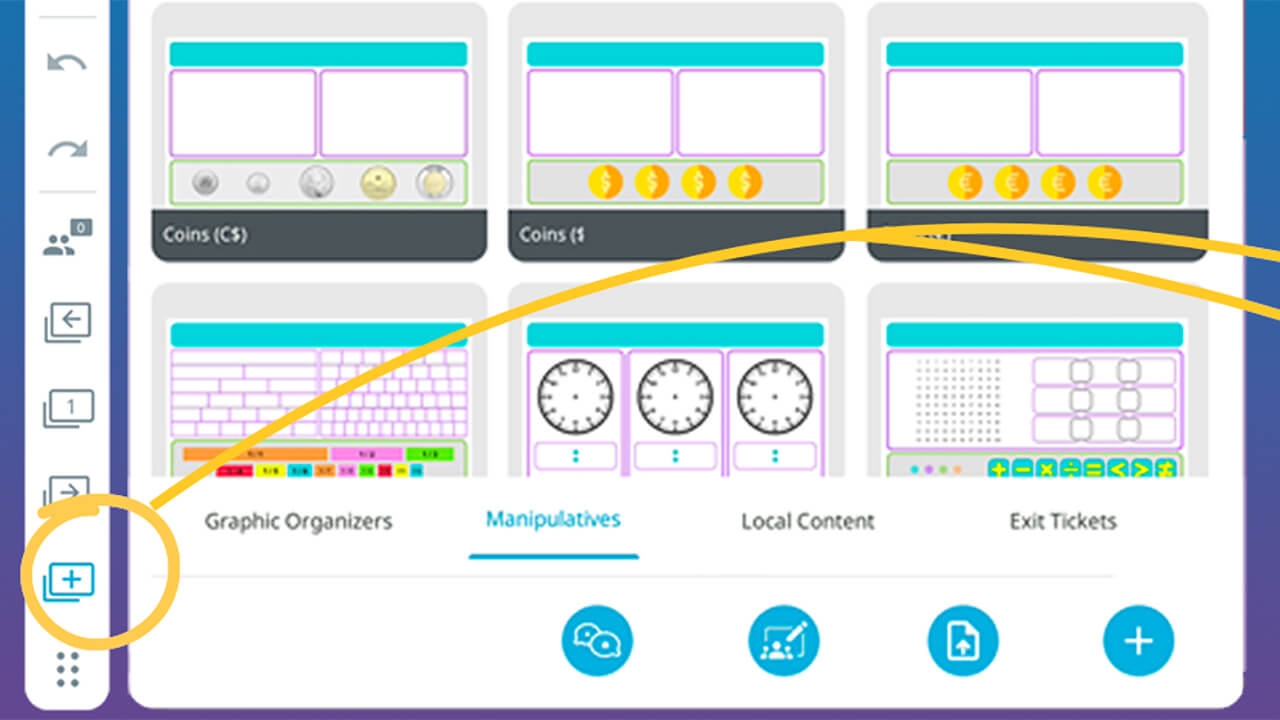 Screen capture of apps and tools engaging with SMART Ink.
