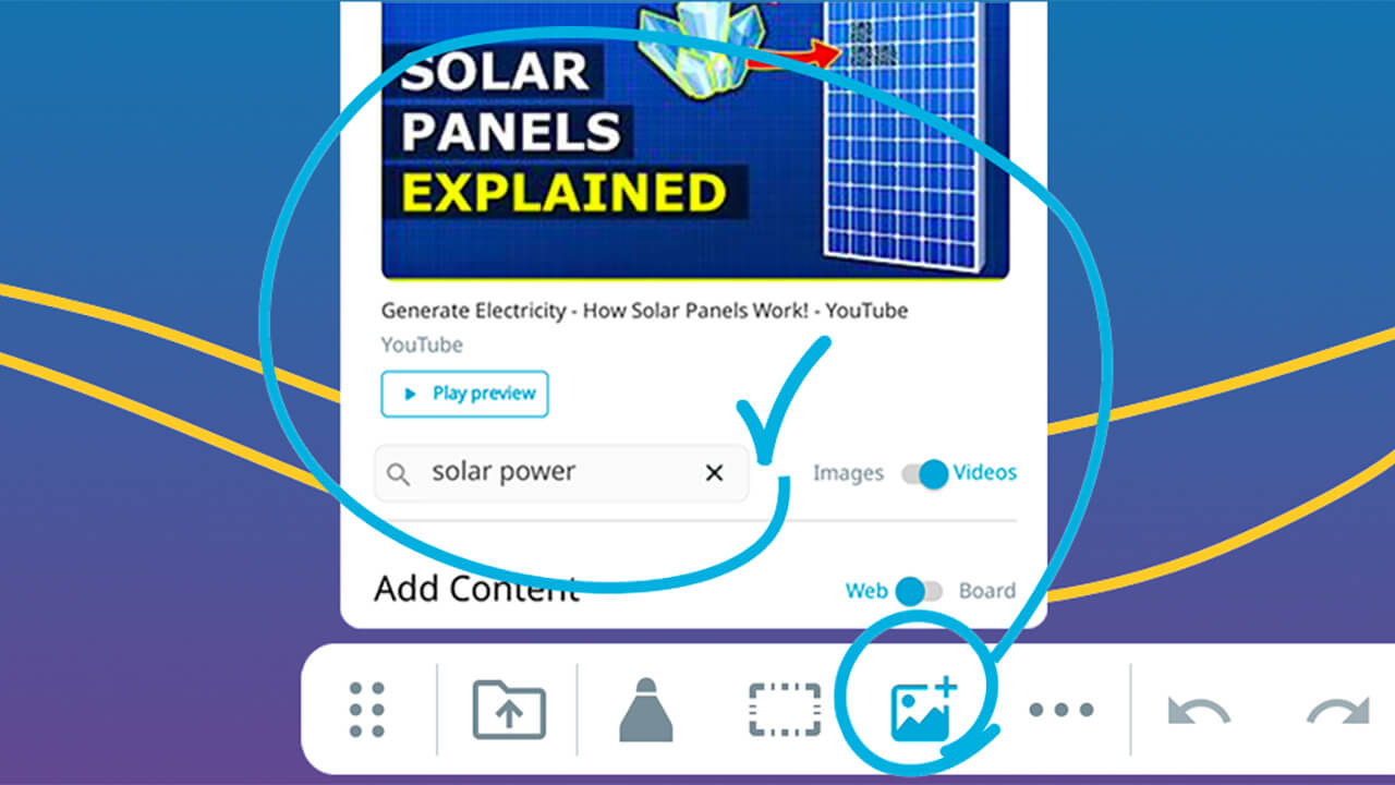 Screen capture of apps and tools engaging with SMART Ink.