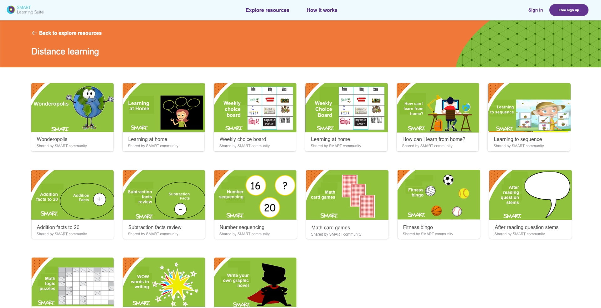 SMART Learning Suite Showcase screenshot
