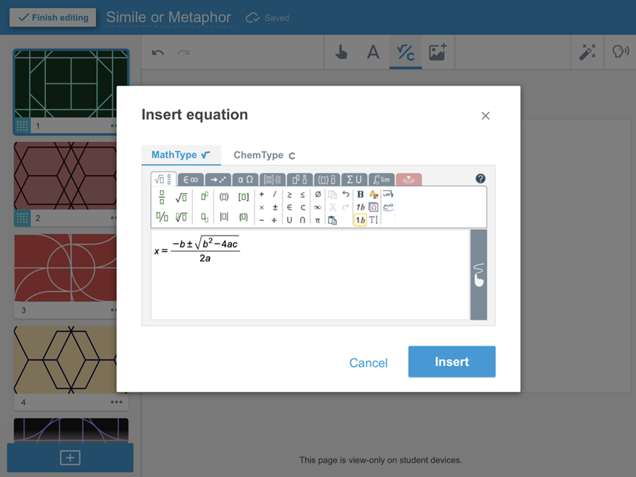 Multiply Math and Chemistry Engagement with Equation Editor