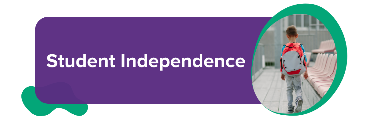 Student independence title graphic