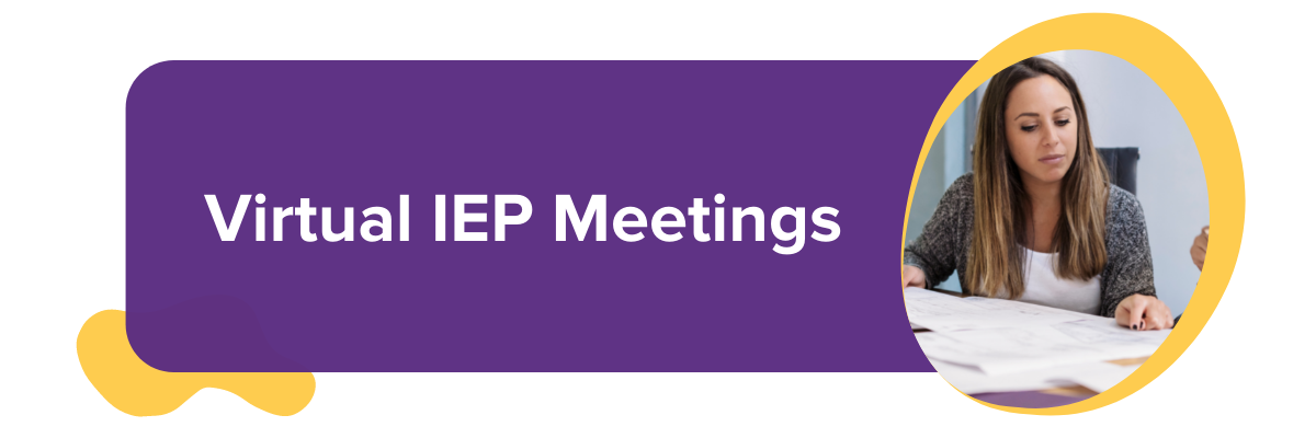 Virtual IEP Meeting title graphic