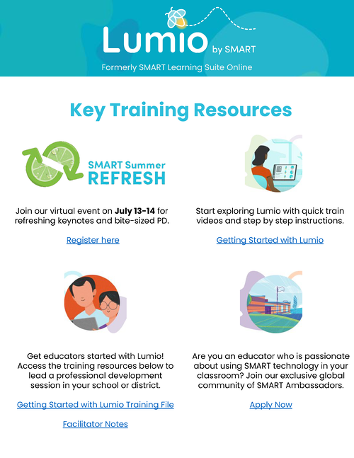 Lumio Key Training Resources