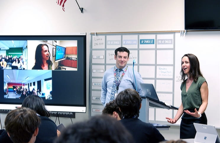Presentation using a SMART board