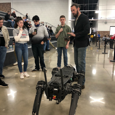 AmTech Career Academy’s robotics competition